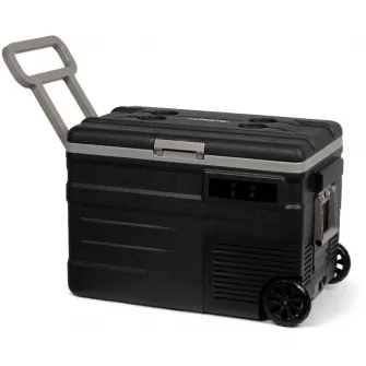 Lada frigorifica electrica Steamy-E Roller, compresor, 12/24V, 110-240V, 45 litri, negru/gri