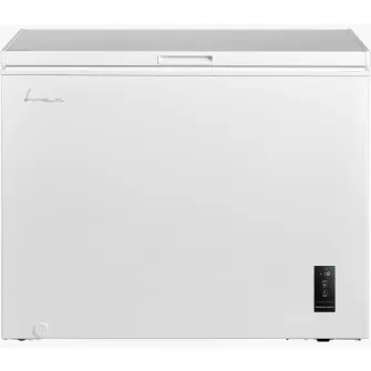 Lada frigorifica FRAM FCF-M249DINVCE++, 249L, Clasa E, Convertibila(Frigider/Congelator), Compresor inverter, Control electronic, Display, Lumina LED, 2 cosuri din plastic,Rezistenta la frig, Alb