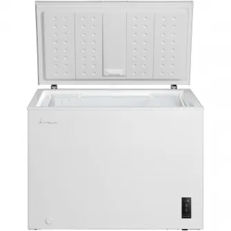 Lada frigorifica FRAM FCF-M249DINVCE++, 249L, Clasa E, Convertibila(Frigider/Congelator), Compresor inverter, Control electronic, Display, Lumina LED, 2 cosuri din plastic,Rezistenta la frig, Alb