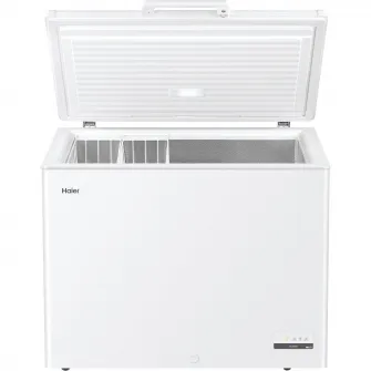 Lada frigorifica Haier HCE301E, 300 l, Clasa E, Control electronic, Lumina LED, Alb