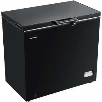 Lada frigorifica Heinner HCF-205NHBKE++, 198 l, Clasa E, Compresor inverter, Control electronic, Display waterproof, Negru