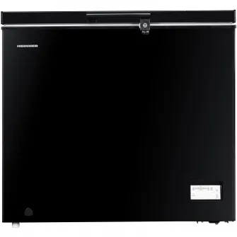 Lada frigorifica Heinner HCF-205NHBKE++, 198 l, Clasa E, Compresor inverter, Control electronic, Display waterproof, Negru