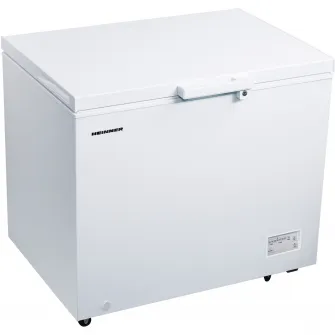 Lada frigorifica Heinner HCF-246CNHE++, 246 l, Clasa E, Compresor inverter, Control electronic, Iluminare LED, Functionalitate frigider, Alb