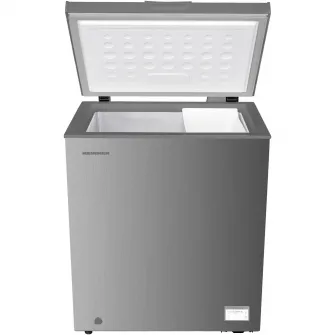 Lada frigorifica Heinner HCF-HM145CSE++, 142 l, Clasa E, Convertibila Frigider/Congelator, Control electronic, Argintiu