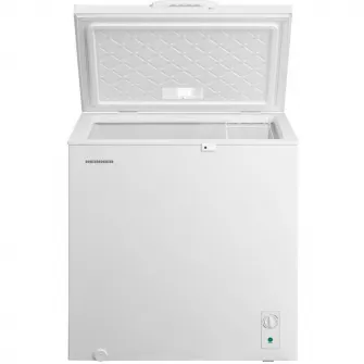 Lada frigorifica HEINNER HCF-M198INVCE++, 198L, Clasa E, Convertibila(Frigider/Congelator), Compresor inverter, Control mecanic, Termostat ajustabil, Luminare LED, 1 cos, Rezistenta la frig, Alb