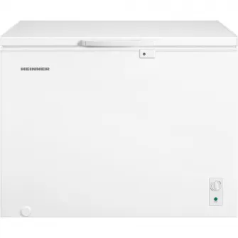 Lada frigorifica HEINNER HCF-M293INVCE++, 293 L, Clasa E, Convertibila(Frigider/Congelator), Compresor inverter, Control mecanic, Termostat ajustabil, Luminare LED, Maner extern cu incuietoare, 2 cosuri, Rezistenta la frig, Alb