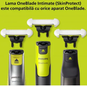 Lame de schimb PHILIPS OneBlade Intimate, unisex, 2 bucăți