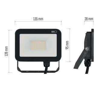 Lampa de lucru, Emos, LED, 150W, 16500lm, Negru