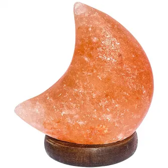 Lampa de sare minerala (veioza) LED RGB Rabalux Wasabi Moon 3696, 1W, USB, IP20, 10.2x7.6cm, Portocaliu