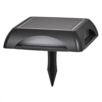 Lampa LED cu incarcare solara Ledvance Endura Square, 1.2W, 60 lm, lumina calda (3000K), dimabila, IP65, 140x140x115 mm, forma patrata, aluminiu/policarbonat, Gri inchis