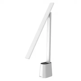 Lampa LED de Birou, Baseus, 5W, 2200 mAh, 3 Moduri Luminozitate, Lumina Auto-Adaptabila, Alb