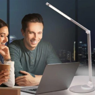 Lampa LED de birou TaoTronics TT-DL066, control touch, 3 moduri lumina, USB, 10W, 550lm, Argintiu