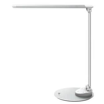 Lampa LED de birou TaoTronics TT-DL19, control touch, USB, 9W, 400 lm, A+++, 42 cm, Argintiu