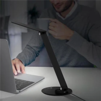 Светодиодная настольная лампа TaoTronics TT-DL19, сенсорное управление, USB, 9Вт, 400 лм, 42 см, Черный