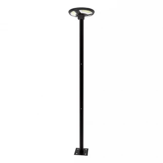 Lampa LED iluminat stradal V-TAC 5152 10W, cu senzor lumina, control telecomanda, 4000K, IP65, acumulator LiFePO4 3.2V 32650 25AH, Negru