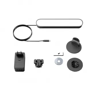 Lampa LED integrat Philips HUE Play, 530 lm, ambianta alba si color, 25.3 cm, Negru