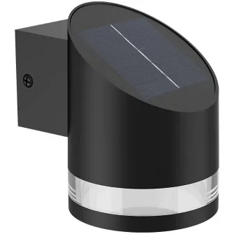 Lampa LED solara Philips Fyve SR WA, cu senzor lumina, 1.5W, 200 lm, lumina alba calda (2700K), IP44, Negru