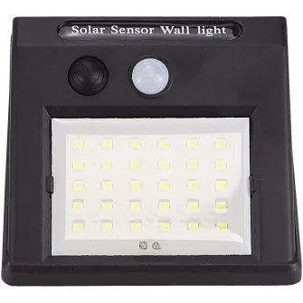 Lampa solara de perete Flink FK-LS-1507B, cu senzor, acumulator 1200 mAh, IP44, lumina rece (6500K), Negru