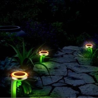 Lampa solara gradina Flink, 600mAh, RGB LED, Color