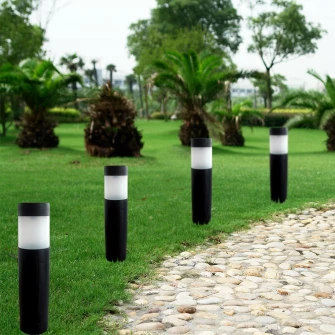 Lampa solara gradina Flink, LED, Negru