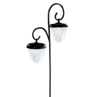 Lampa solara gradina Flink Twin, 2x0.08W, 200mAh, Ghinda