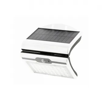 Lampa solara GTV LD-RAMOS50W-CW-00, 50W, 300 lm, acumulator 3.7V 1800mAh, lumina rece (6000K), IP44, Alb