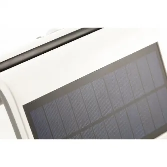 Lampa solara GTV LD-RAMOS50W-CW-00, 50W, 300 lm, acumulator 3.7V 1800mAh, lumina rece (6000K), IP44, Alb