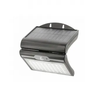 Lampa solara GTV LD-RAMOS50W-CW-10, 50W, 300 lm, acumulator 3.7V 1800mAh, lumina rece (6000K), IP44, Negru