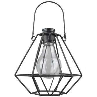 Lampa solara LED de exterior Flink 086-MET, acumulator Ni-MH, 80 mAh, 1.2V, cu suport metalic