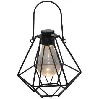 Lampa solara LED de exterior Flink 086-MET, acumulator Ni-MH, 80 mAh, 1.2V, cu suport metalic