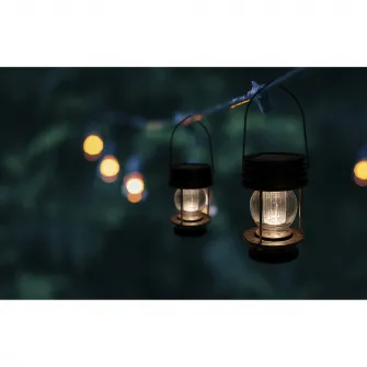 Lampa solara LED de exterior Flink Felinar, cu colier de fixare, 600mAh, 17cm