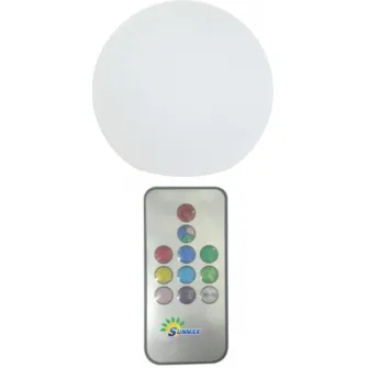 Lampa solara LED de exterior Flink, glob cu telecomanda, 600mAh