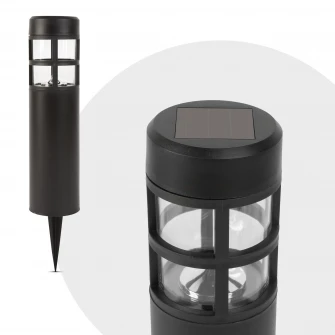 Lampa solara LED de exterior pentru gradina Garden of Eden 11228, acumulator MH 1.2V, lumina alba calda, 39 cm