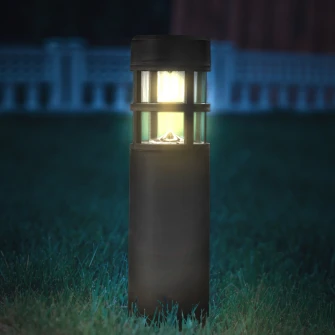 Lampa solara LED de exterior pentru gradina Garden of Eden 11228, acumulator MH 1.2V, lumina alba calda, 39 cm
