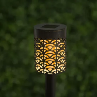 Lampa solara LED Garden Of Eden 11730, detasabila, cu efect de flacara, acumulator 80 mAh, 27cm