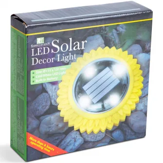 Lampa solara LED Garden of Eden 11767B, acumulator 1.2 V AA Ni-MH 300 mAh, IP44, 11.5x2.3 cm, Galben