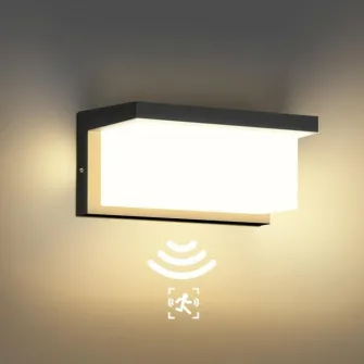 Lampa solara LED Rovo CD917, cu senzor de miscare, 24W, 3 moduri, lumina alba calda (3000K), IP65
