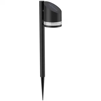 Lampa solara Philips Fyve, 1.5W, 200 lm, lumina alba calda (2700K), IP44, 54 cm, Negru