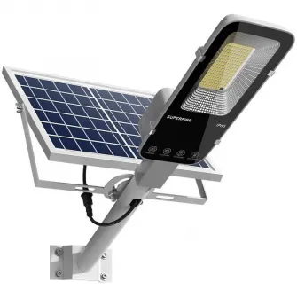 Lampa solara stradala LED Superfire FF5-A, panou solar, telecomanda, 63W, 500 lm, acumulator 5000 mAh, IP65