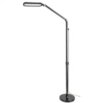 Lampadar LED Rabalux Draco 2310, comutator tactil, 13W, 790 lm, luminozitate reglabila, temperatura lumina reglabila, IP20, 140x21cm, Metal/Plastic, Negru