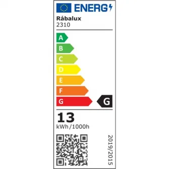 Lampadar LED Rabalux Draco 2310, comutator tactil, 13W, 790 lm, luminozitate reglabila, temperatura lumina reglabila, IP20, 140x21cm, Metal/Plastic, Negru