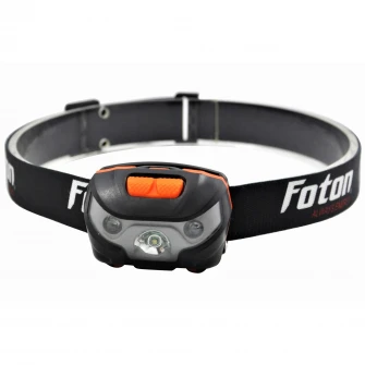 Lanterna frontala FOTON Sport HL5643, led 3W+led rosu, acumulator Litiu-Polimer, USB