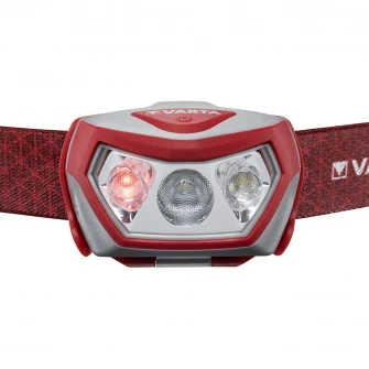 Lanterna LED frontala Varta H20 PRO, dimabila, 200 lm, lumina alba si rosie, IPX4, baterii incluse 3xAAA