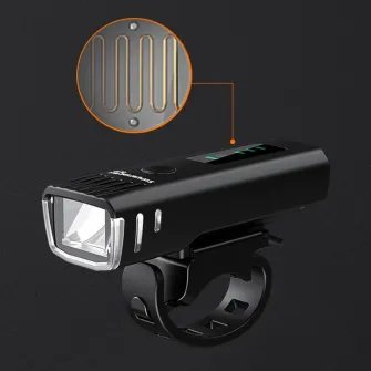Lanterna LED pentru bicicleta Supfire BL10, luminozitate automata, 5W, 250 lm, acumulator 1500 mAh, USB, IP43