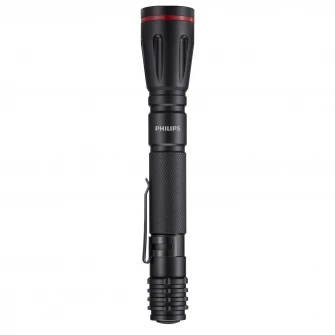 Lanterna LED Philips SFL1001P/10, 160 lm, 65m, IPX4, baterii 2xAA incluse, Aluminiu