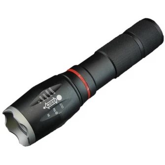 Lanterna LED reincarcabila Well, 10W + 3W COB, 800 lm, Li-Ion 1200mAh, Aluminiu
