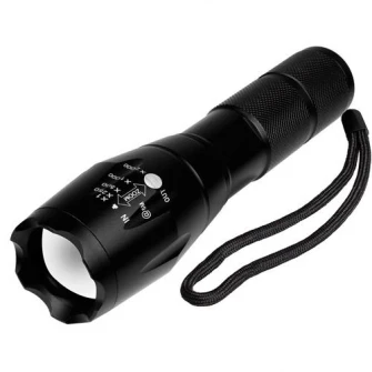 Lanterna LED reincarcabila Well Space, 10W, 600 lm, Li-Ion 1200mAh, Aluminiu