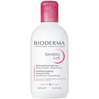 Lapte demachiant Bioderma Sensibio Lait pentru ten sensibil, 250 ml