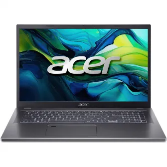 Laptop Acer Aspire 17 cu procesor Intel Core 7 150U pana la 5.4 GHz, 17.3'', FHD IPS, 16GB LPDDR5, 1TB SSD, Intel Graphics, No OS, Steel Gray
