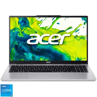 Laptop Acer Aspire Lite 15 AL15-72P-54J8 cu procesor Intel Core i5-13420H pana la 4.6GHz, 15.6'', Full HD, IPS, 16GB DDR5 RAM, 512GB SSD, Intel UHD Graphics, No OS, Pure Silver